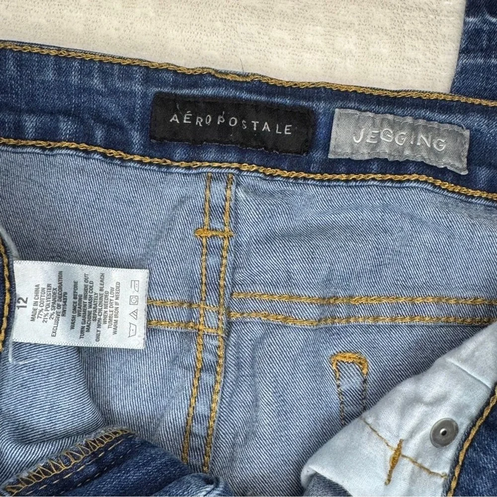 Aeropostale Distressed Jegging Jean Denim Jeans Size 12